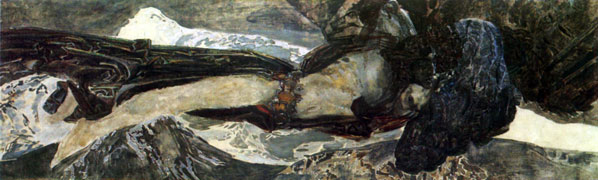 М. А. Врубель Летящий Демон (не окончено).1899 