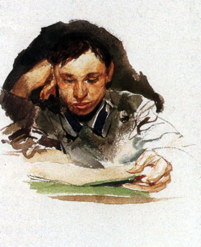 М. А. Врубель Портрет студента. 1882