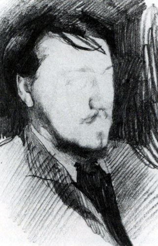 М. А. Врубель Портрет художника В.Л.Серова. 1885
