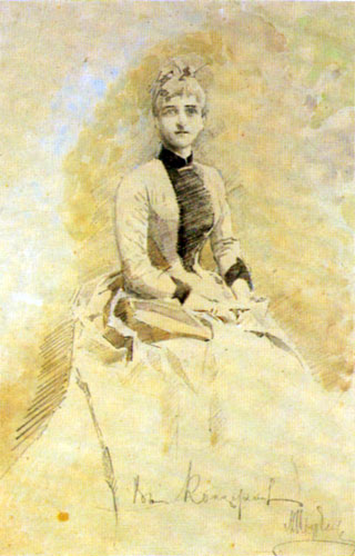 М. А. Врубель В концерте. 1887