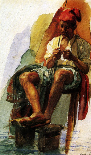 М. А. Врубель Итальянский рыбак. 1884-1885