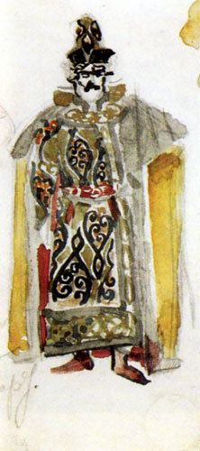 М. А. Врубель Кулачный боец. Эскиз костюма к опере П. И. Чайковского «Чародейка». 1900
